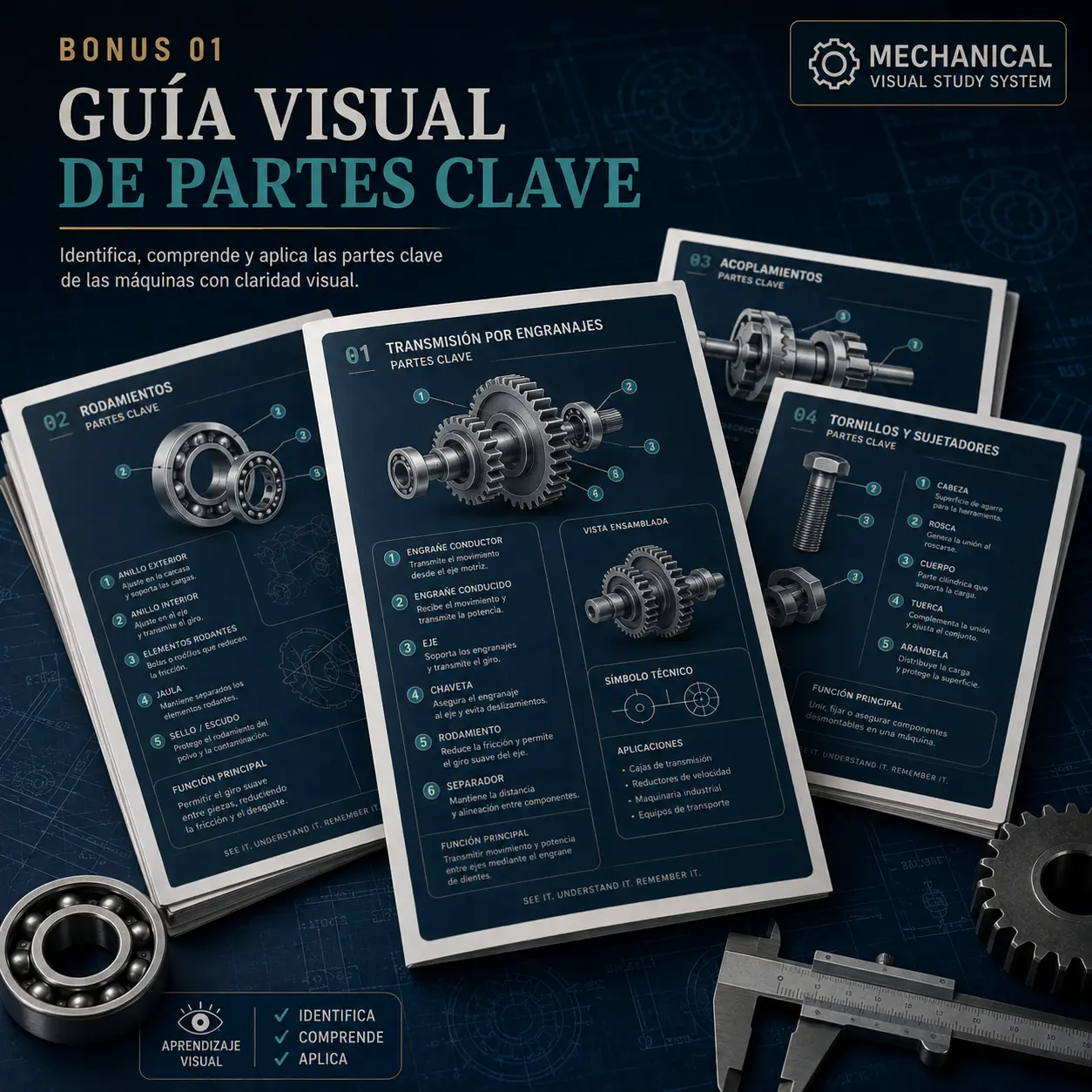 Guía visual de partes clave
