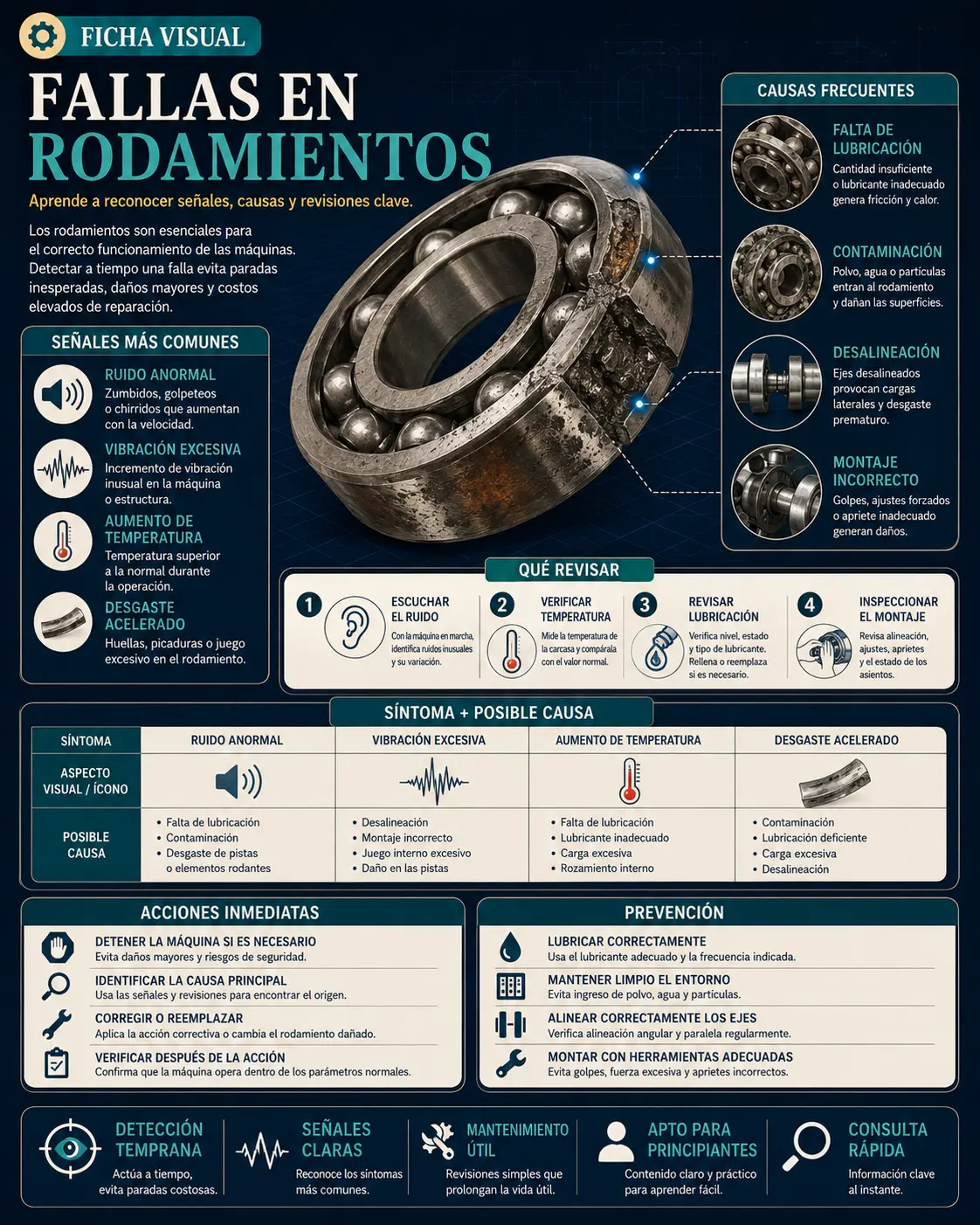 Fallas en rodamientos